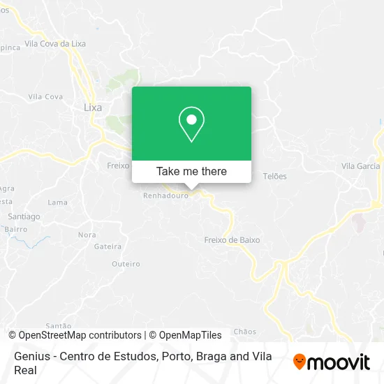 Genius - Centro de Estudos map