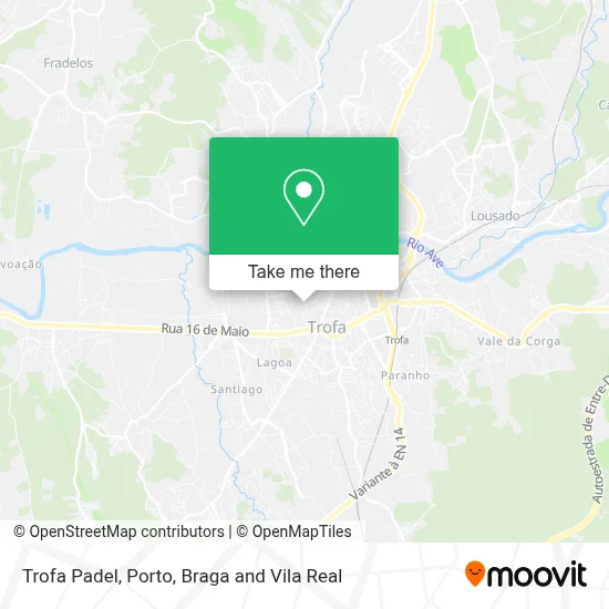 Trofa Padel map