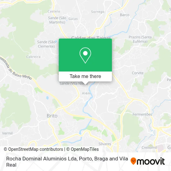 Rocha Dominal Aluminios Lda mapa