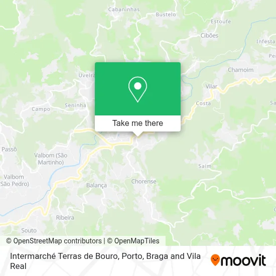 Intermarché Terras de Bouro map