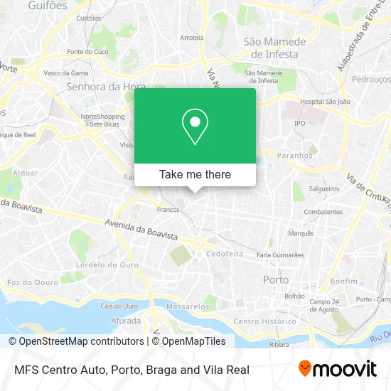 MFS Centro Auto map