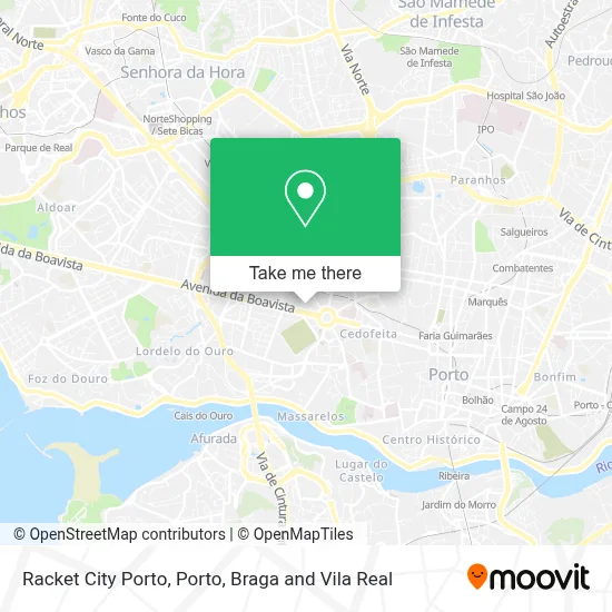 Racket City Porto mapa