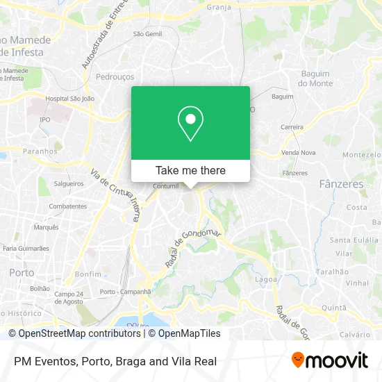 PM Eventos map