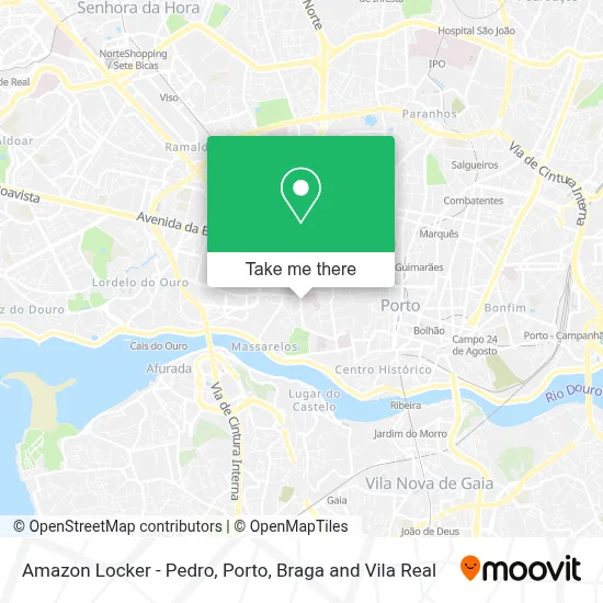 Amazon Locker - Pedro map