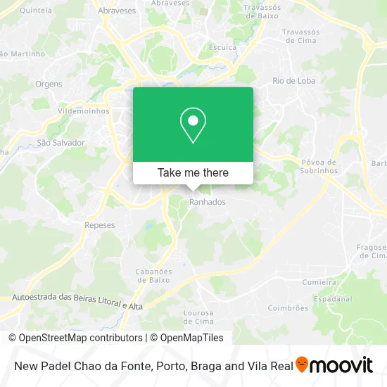 New Padel Chao da Fonte map