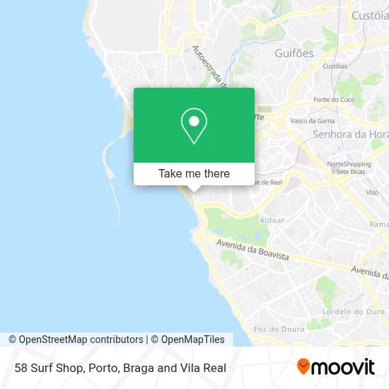 58 Surf Shop map