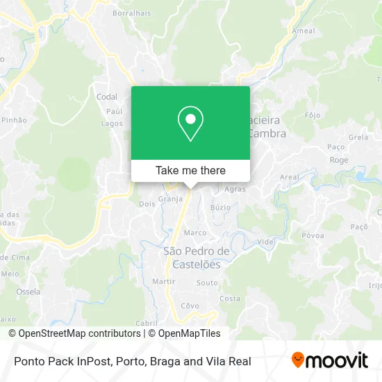 Ponto Pack InPost map