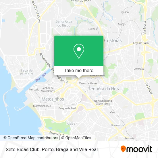 Sete Bicas Club map