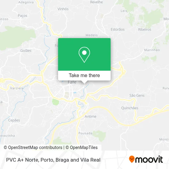 PVC A+ Norte map