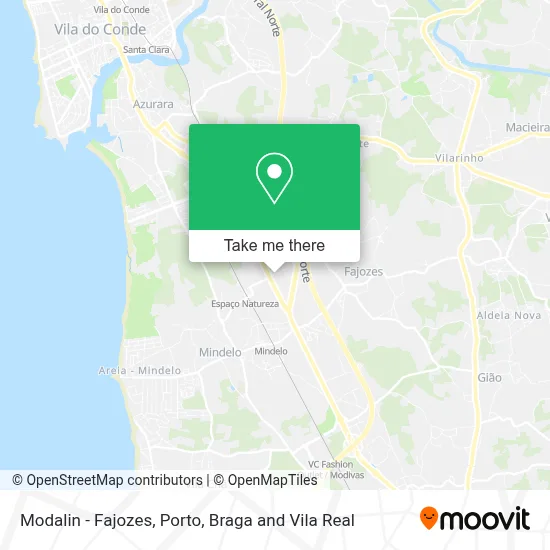 Modalin - Fajozes map