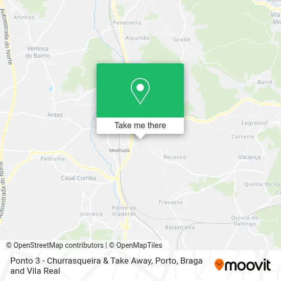 Ponto 3 - Churrasqueira & Take Away map