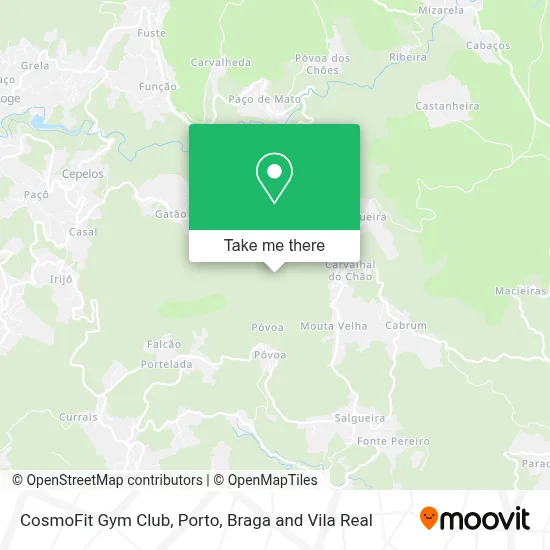 CosmoFit Gym Club map