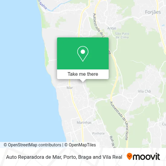 Auto Reparadora de Mar map