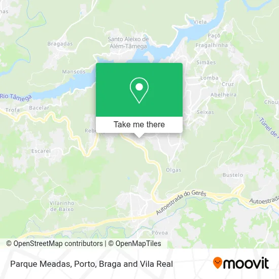 Parque Meadas map