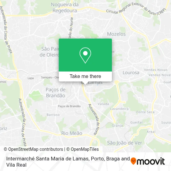 Intermarché Santa Maria de Lamas map