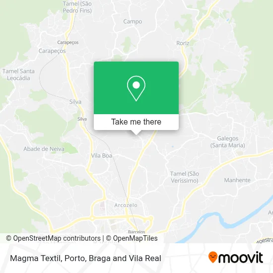 Magma Textil map