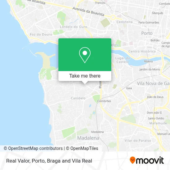 Real Valor map