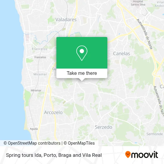 Spring tours lda map