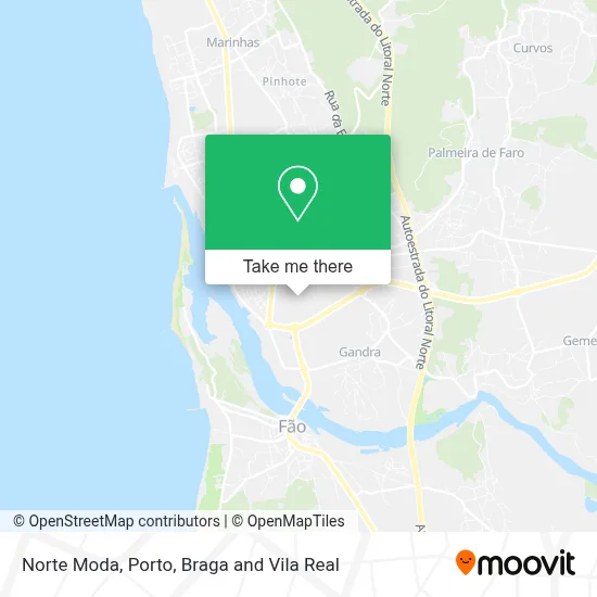 Norte Moda map