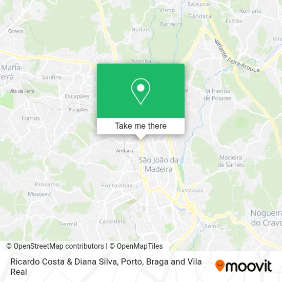 Ricardo Costa & Diana Silva map