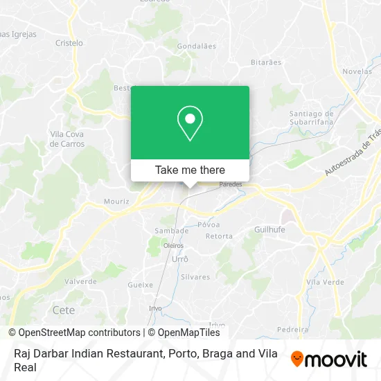 Raj Darbar Indian Restaurant mapa