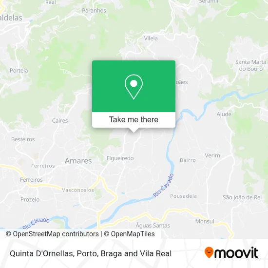Quinta D'Ornellas map
