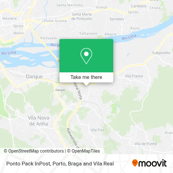 Ponto Pack InPost map