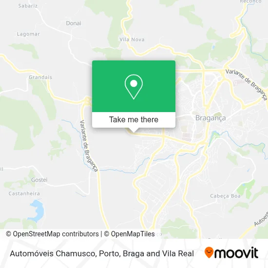 Automóveis Chamusco map