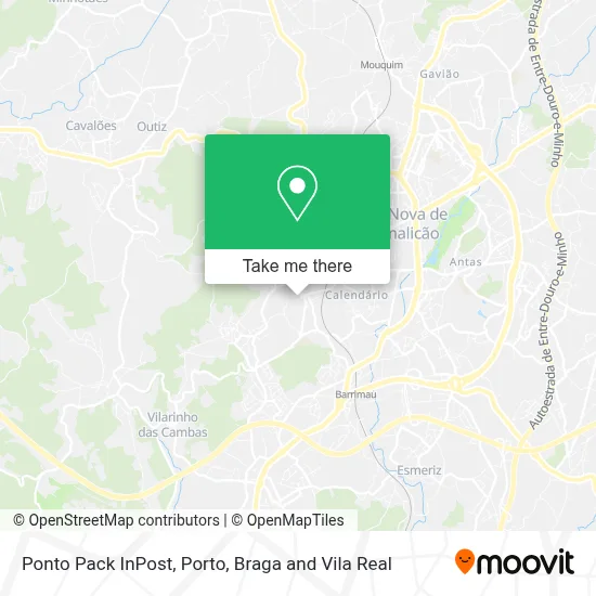 Ponto Pack InPost map