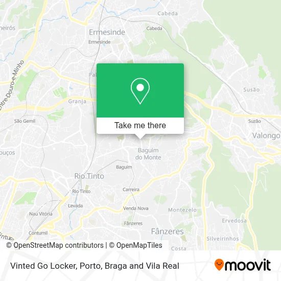 Vinted Go Locker map