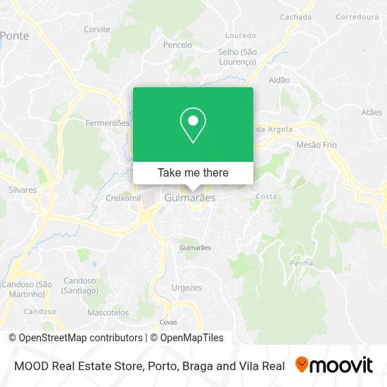 MOOD Real Estate Store map