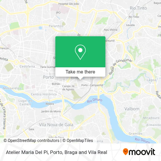 Atelier  Maria Del Pi map