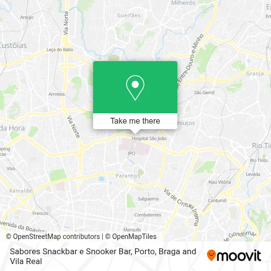 Sabores Snackbar e Snooker Bar map