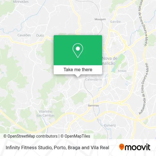 Infinity Fitness Studio map