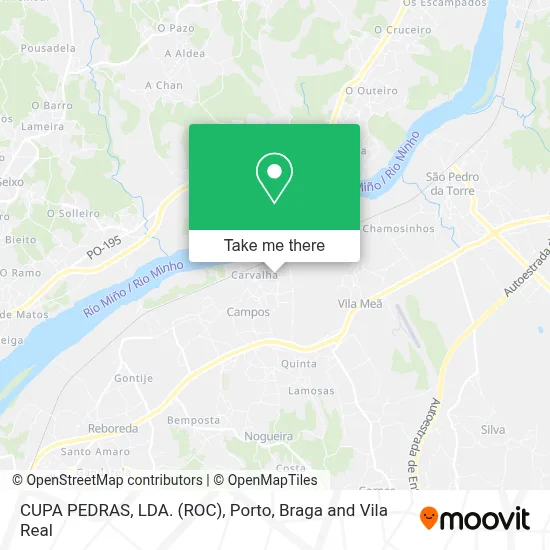 CUPA PEDRAS, LDA. (ROC) map