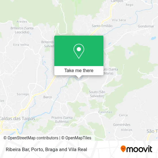 Ribeira Bar map