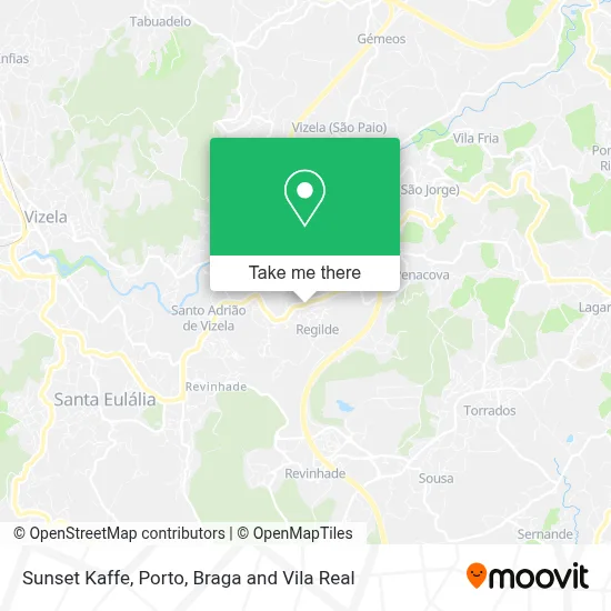 Sunset Kaffe map