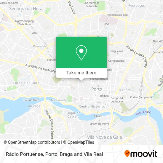 Rádio Portuense map
