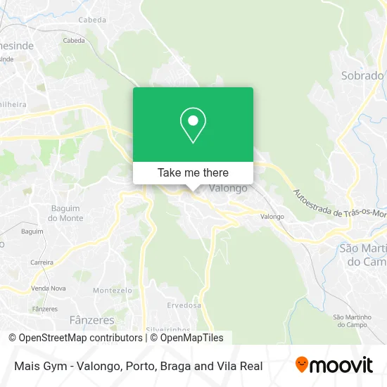 Mais Gym - Valongo map