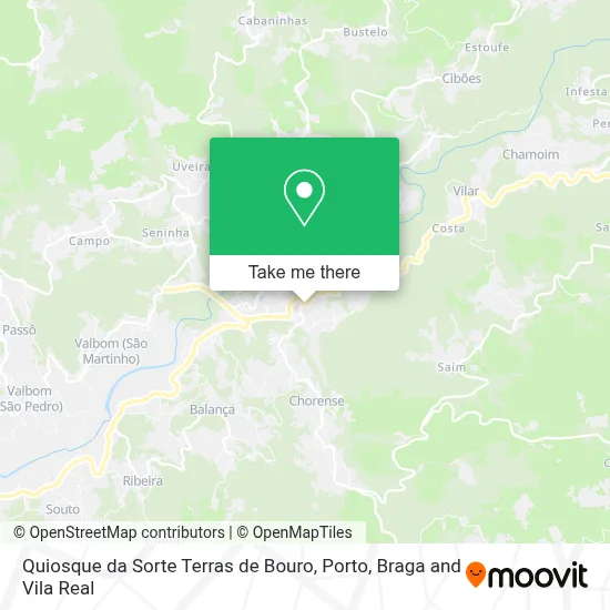 Quiosque da Sorte Terras de Bouro map