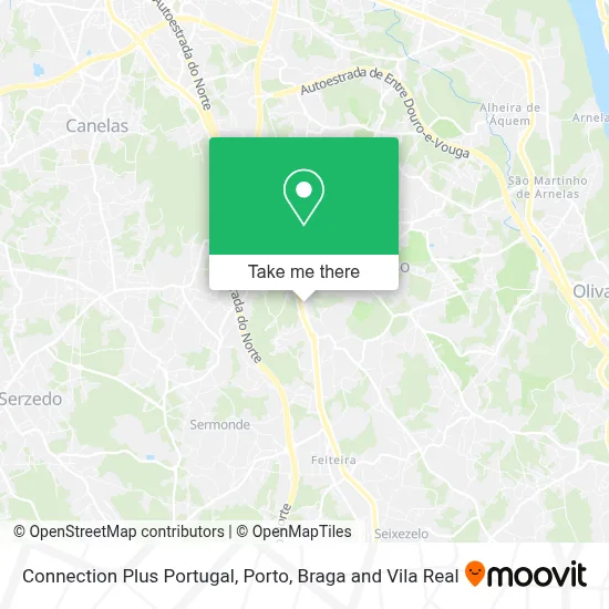 Connection Plus Portugal map