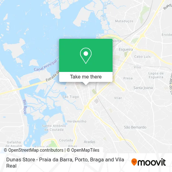 Dunas Store - Praia da Barra map