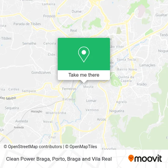 Clean Power Braga map