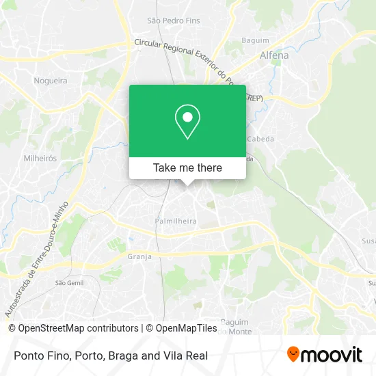 Ponto Fino map