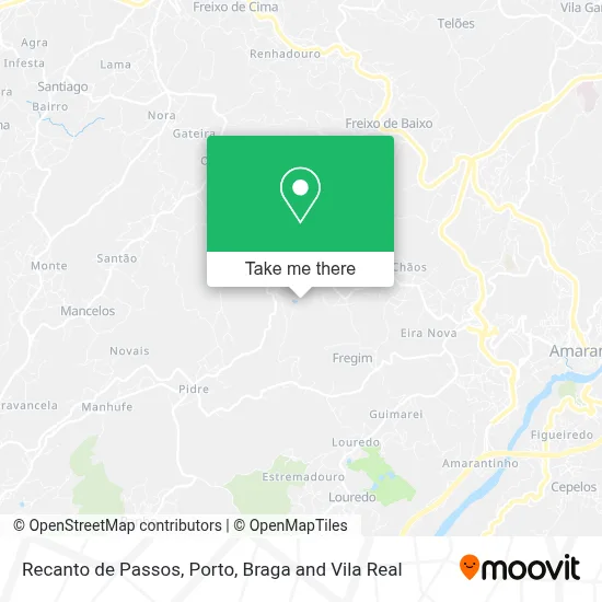 Recanto de Passos map