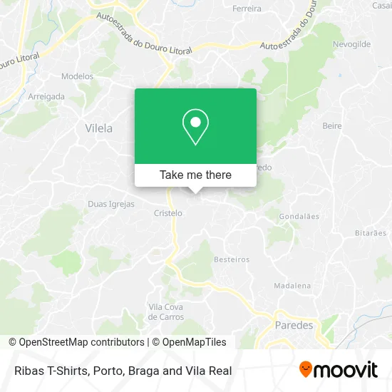 Ribas T-Shirts mapa