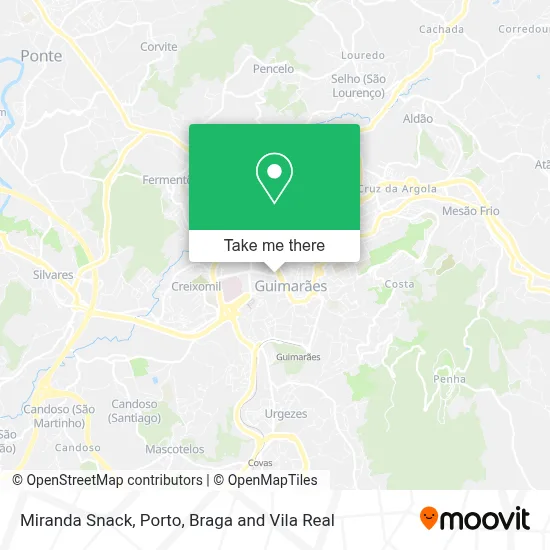 Miranda Snack map