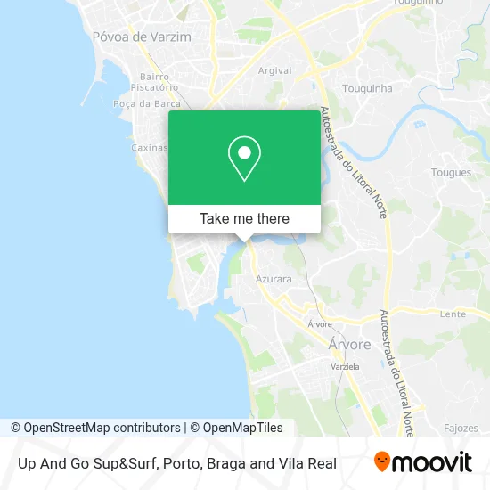 Up And Go Sup&Surf map