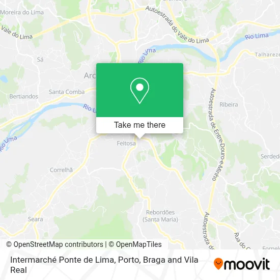 Intermarché Ponte de Lima map