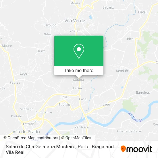 Salao de Cha Gelataria Mosteiro map